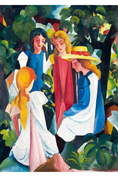 Bluebird Παζλ 1000 τεμαχίων - August Macke: Τέσσερις Κοπέλες, 1913 (Art-by-Bl...