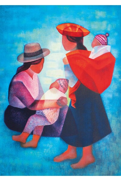 Bluebird Παζλ 1000 κομματιών - Toffoli Louis: Famille Peruvienne, 1986 (Art-b...