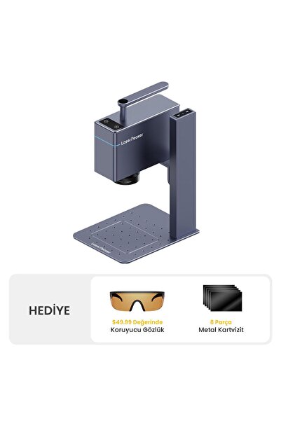 LASERPECKER LP3 1064nm Kızılötesi Lazer Gravür Makinesi–Metal/Plastik Kazımay...