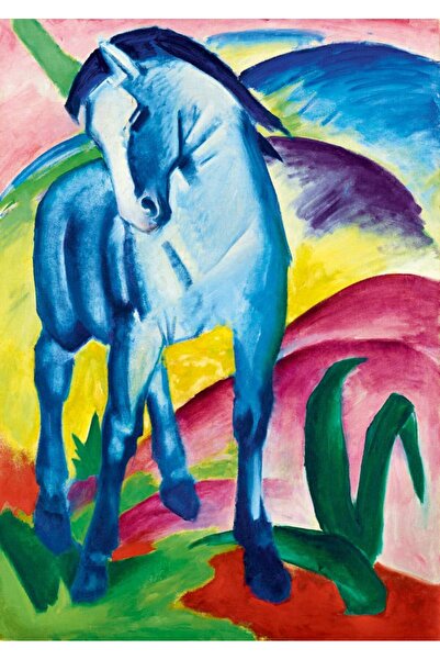 Bluebird Puzzle 1000 piese Puzzle - Marc Franz: Blue Horse I, 1911 (Art-by-Bl...
