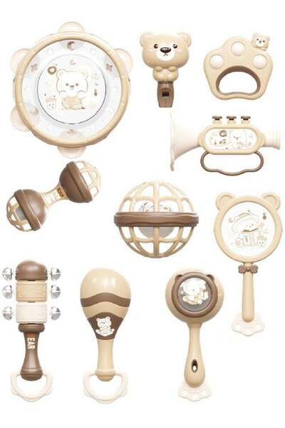 Generic 10Pcs Baby Rattle Toy Infant Teething Toys Baby Sensory Teether Newbo...