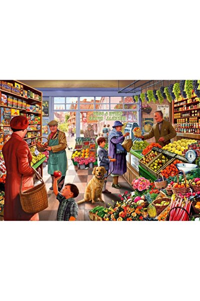 Bluebird Puzzle 2000 piese - Steve Crisp: Village Greengrocer (Bluebird-Puzzl...