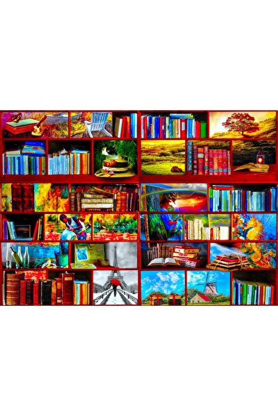 Bluebird Puzzle 1000 de piese Puzzle - Biblioteca Secțiunea Călătorii (Bluebi...