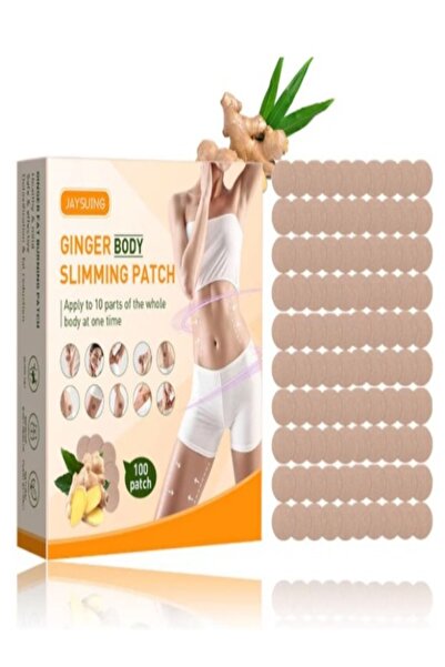 ROVERIM Pack of 100 Ginger Body Patches – Thermogenic Effect, Detox, Fat Burning