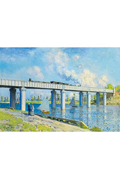 Bluebird Παζλ 1000 τεμαχίων - Κλοντ Μονέ: Σιδηροδρομική Γέφυρα στο Αρζεντέιγ,...