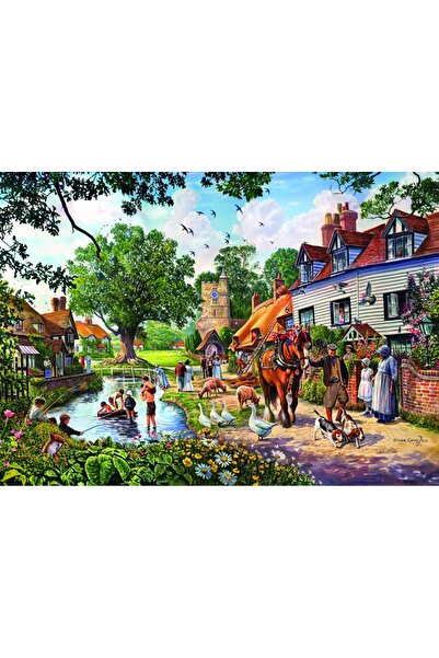 Bluebird Puzzle 500 pieces - Steve Crisp: A Village in Summer (Bluebird-Puzzl...