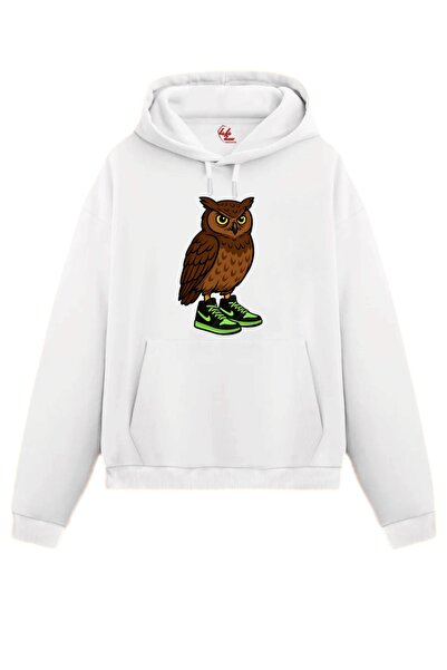 Rabona Fashion Φούτερ με στάμπα Street Spirit Owl / Φούτερ με κουκούλα (Προαι...