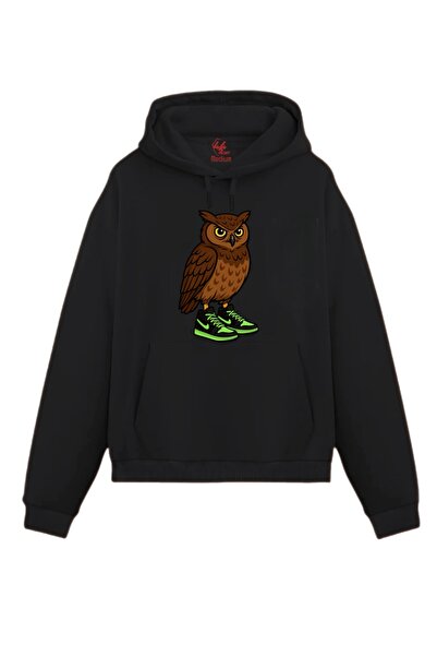 Rabona Fashion Φούτερ με στάμπα Street Spirit Owl / Φούτερ με κουκούλα (Προαι...
