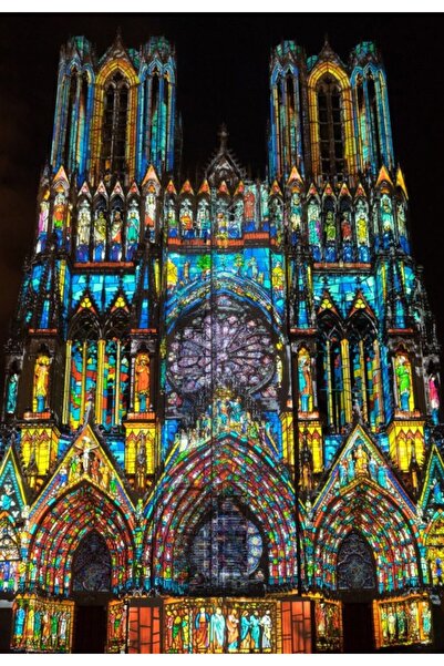 Bluebird Puzzle 1000 pieces - Cathedrale de Reims en Lumiere (Bluebird-Puzzle...