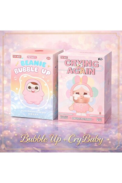 ZİVENTA Bubble & Cry Baby Crying Again Vinyl Peluş Anahtarlık Beanie Blind Bo...