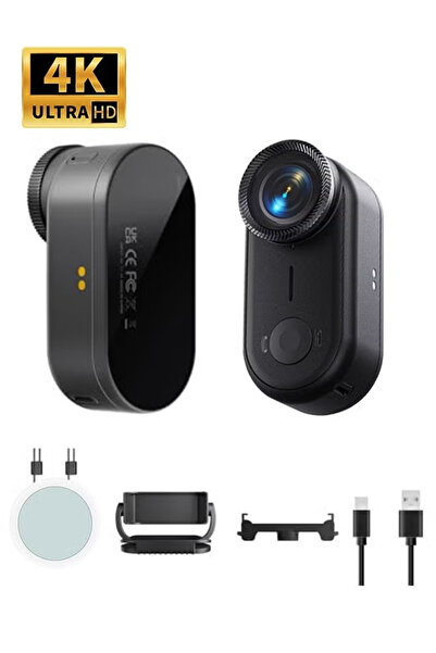 ZONBON كاميرا حركة بدقة 4K، كاميرات صغيرة الحجم، سعة تخزين داخلية 64 جيجابايت