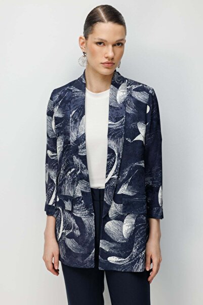 Ekol Desenli Duble Kol Ceket