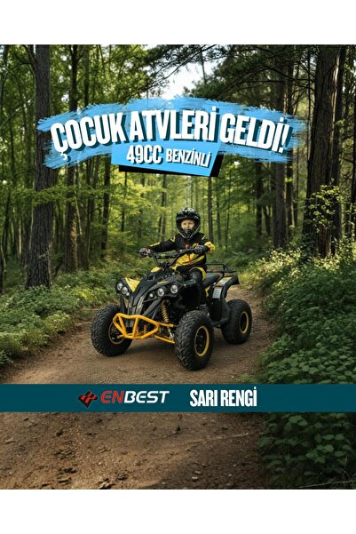 ENBEST 49 CC BENZİNLİ ÇOCUK ATV 4-12 YAŞ - SARI