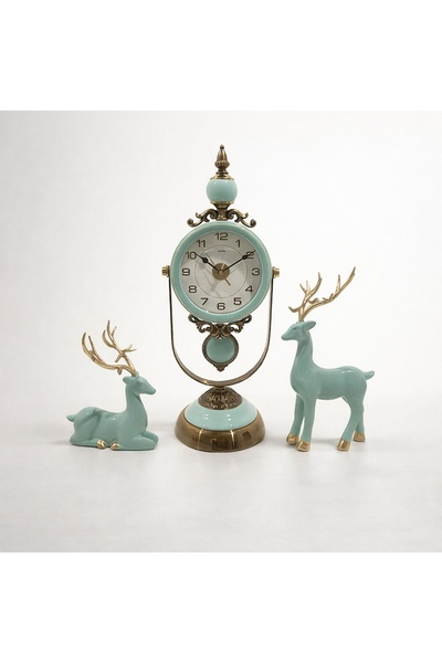 OEM Set Ceas Masa Decorativ Silentios cu Figurine - Dorexim