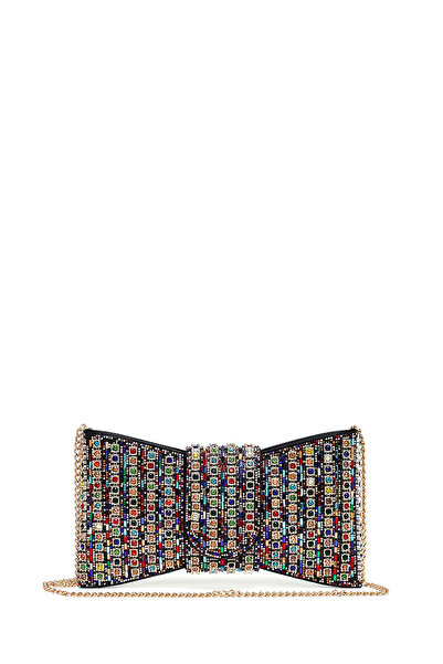 Derimod Women's Multicolored Long Strap Stoned Mini Box Evening Dress Bag 26S...