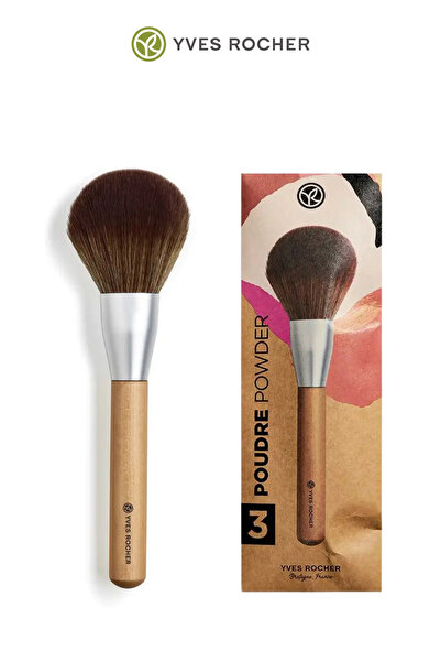 Yves Rocher Synthetic Bristles Powder Brush Compact and Professional for Powd...