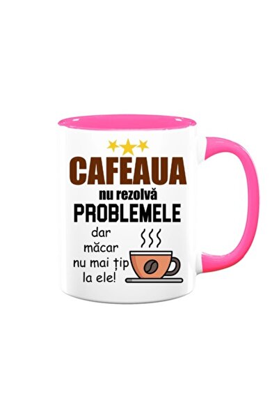 OEM Personalized Mug with Message: "Coffee does not solve problems"