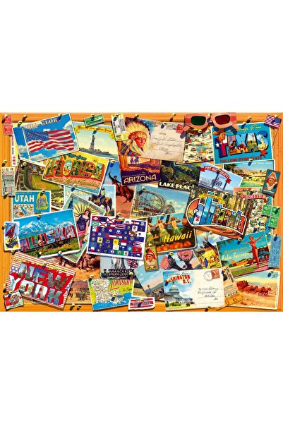 Bluebird Puzzle - Postcard (USA), 1000 pieces (70309-P)