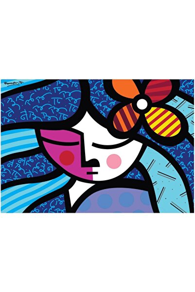 Bluebird Puzzle 1000 pieces - Romero Britto: Girl with flower (Bluebird-Puzzl...