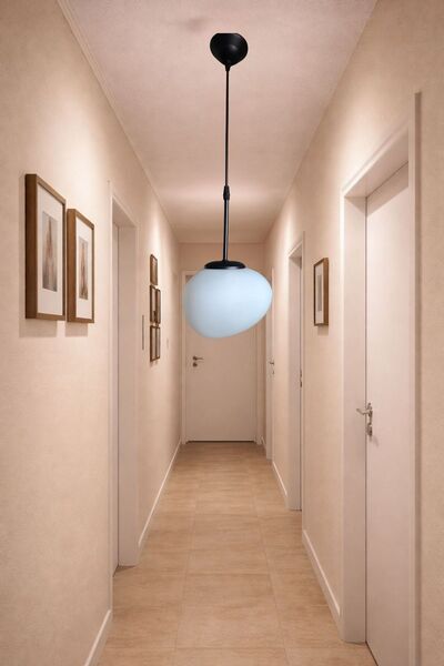 Ömür Avize Şampiyon yamuk camlı tekli sarkıt avize