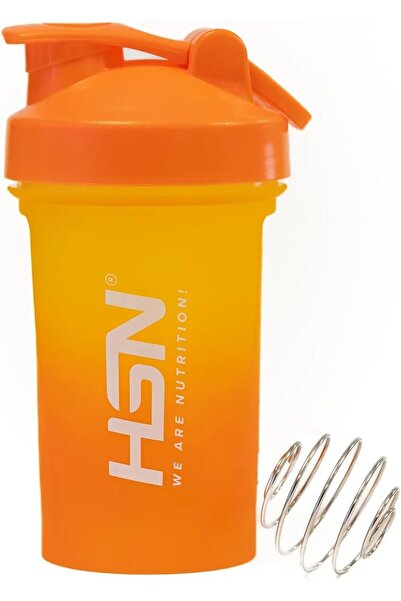 Hsn Pro Shaker Rocket We Are Nutrition! BPA Free | 400ml | Orange White | Mixer Cup with Shaker Ball