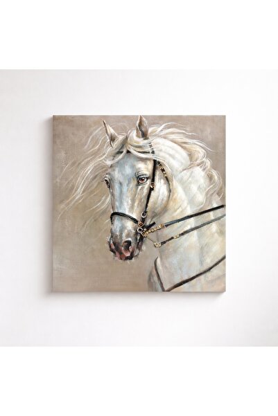 OEM Tablou Reliefat 3D Pictat cu Cap de Cal 80x80cm - Avelor