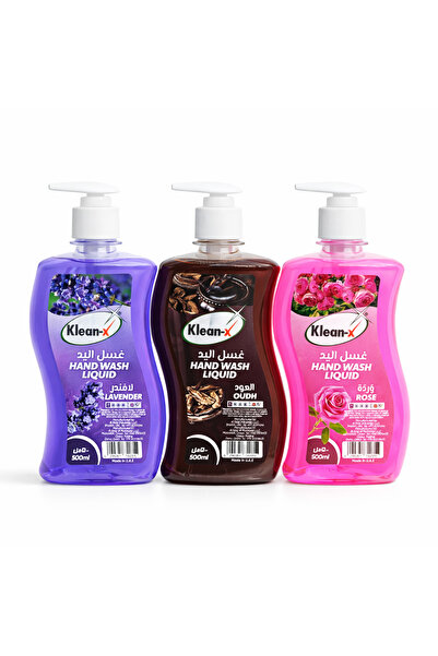 Klean-x غسول اليدين كلين إكس ٥٠٠ مل، عبوة كومبو (٣ قطع) | مضاد للبكتيريا، لطي...