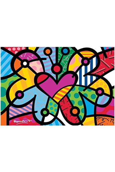 Bluebird Puzzle 2000 pieces - Romero Britto: Heart butterfly (Bluebird-Puzzle...