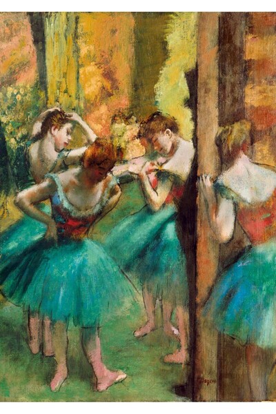 Bluebird Puzzle 1000 piese Puzzle - Edgar Degas: Dancers, Pink and Green, 1890