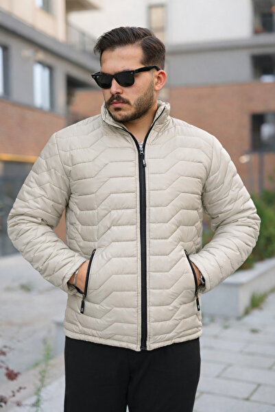 comstar Muški zimski kaput sa rajsferšlusom za svakodnevno nošenje Prošiveno ...