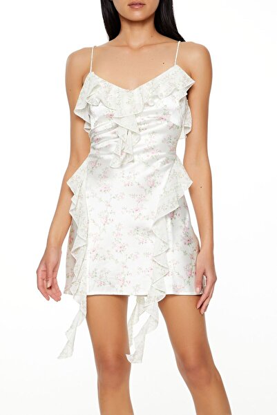 Forever 21 Çiçek Desenli Mini Elbise