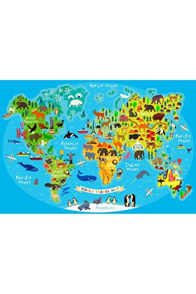 Bluebird Puzzle 300 pieces Puzzle - World Travel Map (Bluebird-Puzzle-F-90091)