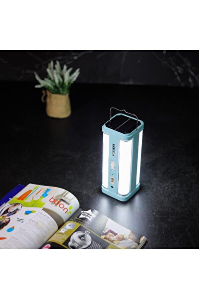 KRYPTON Rechargeable LED Lantern With Solar Panel