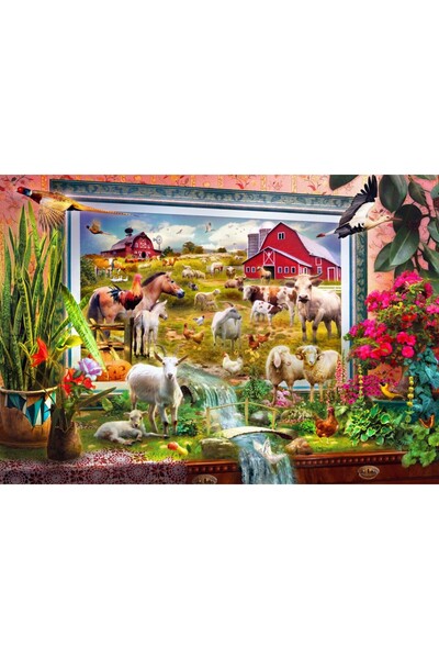 Bluebird Puzzle 1000 pieces - Magic Farm Painting (Bluebird-Puzzle-70499-P)