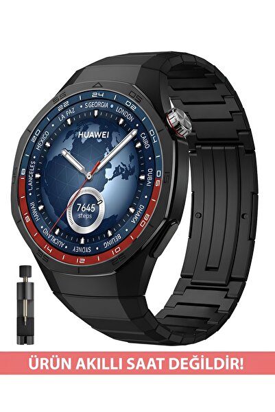 Dexmon ساعة هواوي GT 5 Pro مقاس 46 ملم متوافقة مع حزام معدني من التيتانيوم ال...