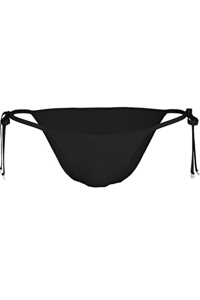 Calvin Klein Kadın Siyah İp Yan Bağlama Bikini Altı