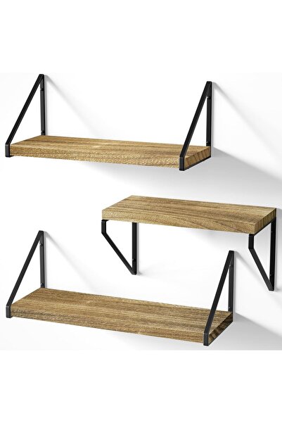 Dotail Set of 3 Love-KANKEI Shelves, Hanging, 43 x 15 cm, Wood, Wall-Mounted,...