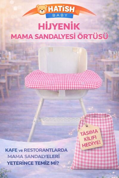 hatish Mama Sandalyesi Örtüsü Ve Hediye Taşıma Kılıfı Pembe