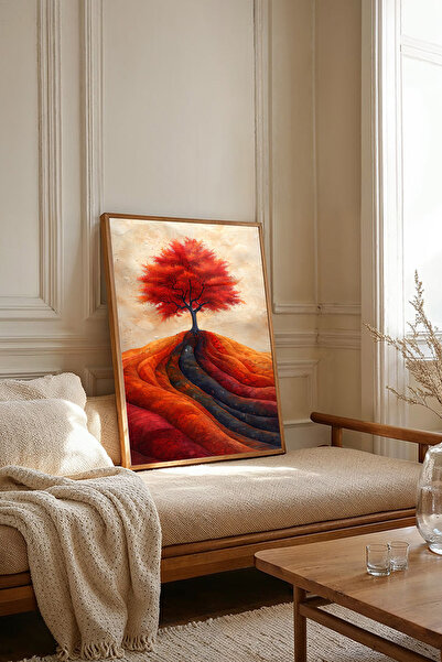 Dekorsiahome Tablou dintr-o singură bucată cu ramă din lemn TK3672