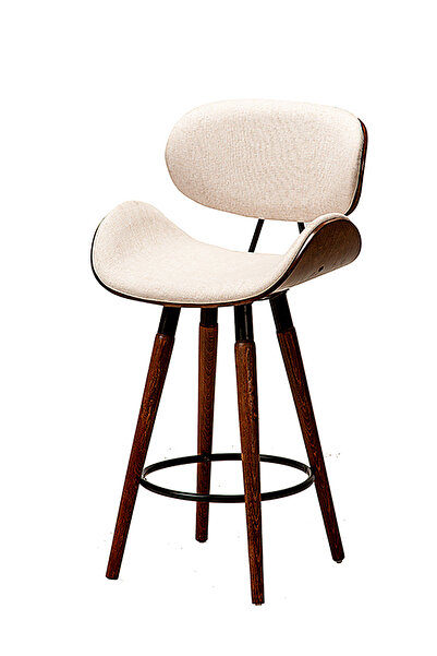SÜPER ÇELİK BAR TABURESİ 975 MODEL KREM KUMAŞ