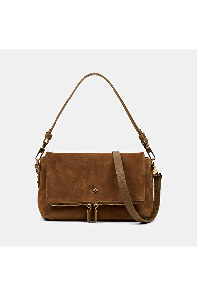 Desa Kadın Vizon Ayarlanabilir Askılı Süet Omuz Çantası