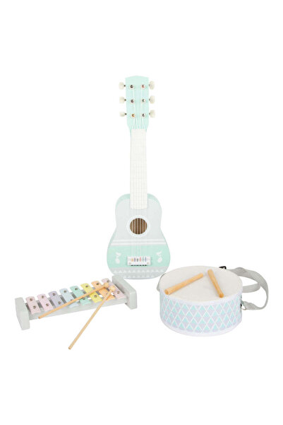 Small Foot Set muzical 3 instrumente din lemn, Small Foot, 3 ani+