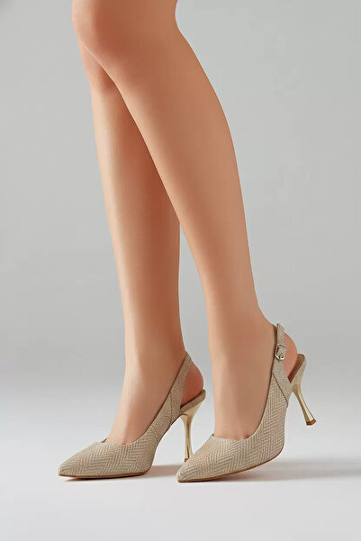 Alphus Desire Imported Transparent Glitter Stylish Women's Heeled Shoes