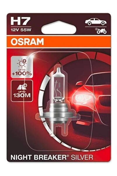 Osram x)AMPUL 12V H7 55W NIGHT BREAKER SILVER (NBS) SERİSİ %100 GÜÇLÜ IŞIK BL...