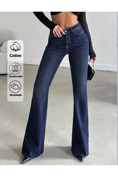 KENE JEANS Cut-To-Length Lycra Pre-Processed Spa Flared Olon