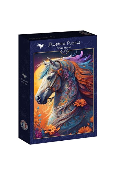 Bluebird Παζλ 1000 κομμάτια - Αλογοσχέδιο με λουλούδια (Bluebird-Puzzle-F-90931)
