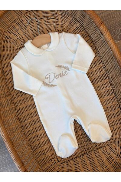 Mini Ropa Polo Collar Baby Name-Custom Embroidered Baby Romper Set