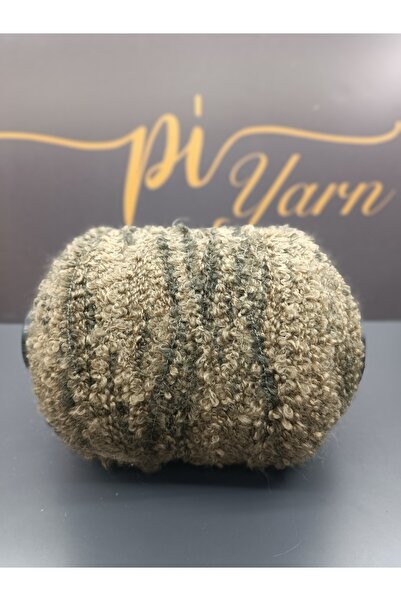 Pİ Yarn Penlope Fine Boucle Brown Gradient Hand Knitting Yarn 500Gr