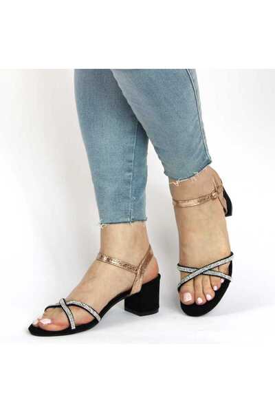 mm Elegant women's Sandals with crossed straps PH8053-1-CHAMPAGNE