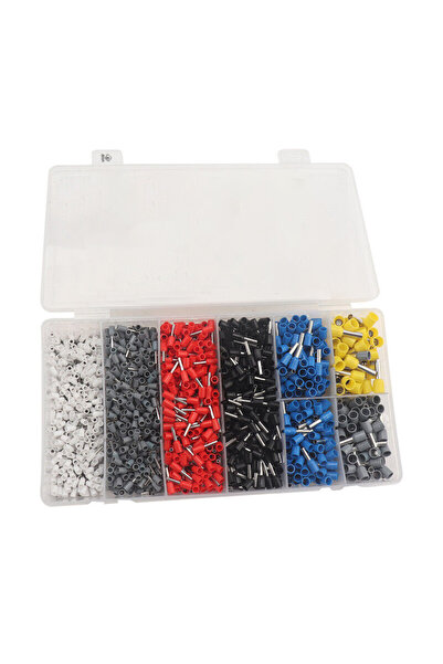 zola Set of 1200 terminal pins, for electrical conductors, ferrules, multicol...